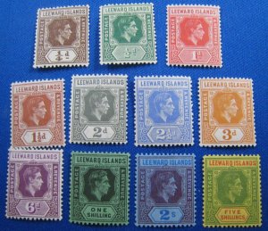 LEEWARD ISLANDS 1938  -  SCOTT # 103 113   MNH   (L2)