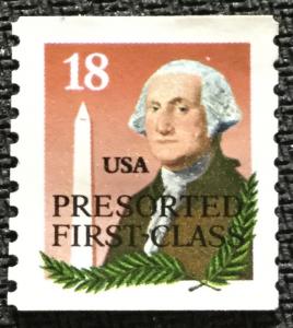 US #2149a Used Coil Single George Washington/Monument  SCV $.35