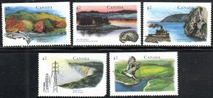 Canada 1408-12 - Used - 42c Scenic Rivers (cpl) (1992) (cv $4.10)