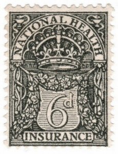 (I.B) George V Revenue : National Health & Insurance 6d