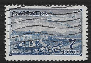 Canada #313 7c Stagecoach and Plane