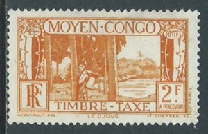 Middle Congo, Sc #J32, 2fr MNG
