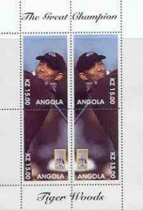 Angola 2000 Tiger Woods (The Great Champion) perf sheetle...