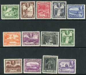 BRITISH GUIANA-1934-51 A lightly mounted mint set to $1 Sg 288-300