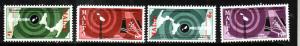 Malta-Sc#535-8-unused NH set-World Telecommunication Day-1977-#537 has a rounded