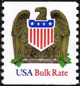 Sc 2604  (10¢) Eagle & Shield Bulk Rate Single, MNH