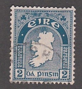 Ireland # 68, Map of Ireland, used, 1/3 Cat.