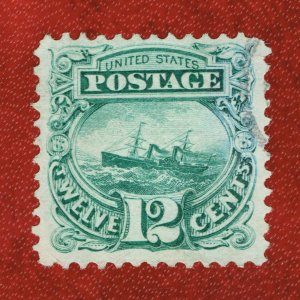 [0001] 1869 Scott#117 used cv:$130 (Little tear)