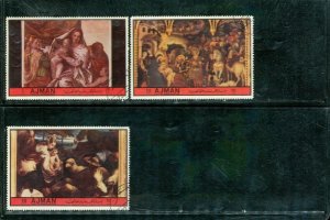 Ajman Paintings , 3 stamps