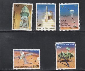 Central Africa  # 257-258, Viking Mars Project, Mint NH 1/2 Cat.