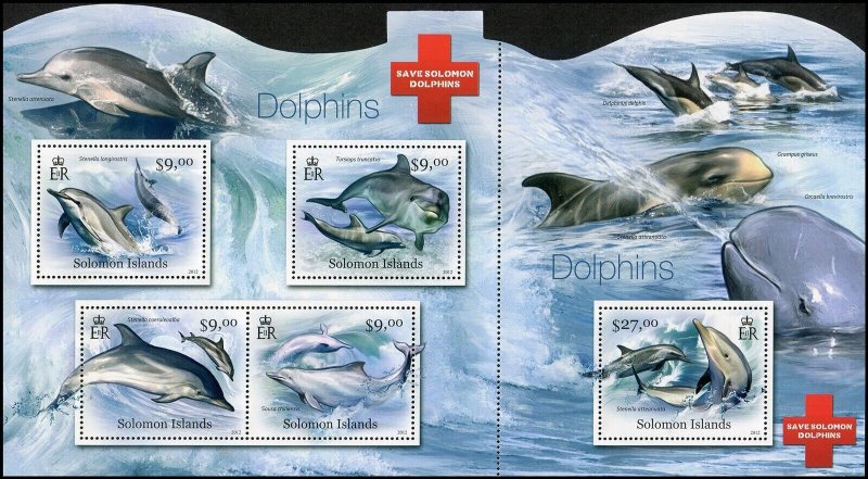 Solomon Islands 2012 Sc 1178 Dolphin CV $18.13