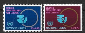 UN Geneva 90-91 Decade for Women MNH