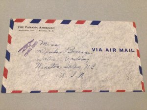 Panama 1947 The Panama American airmail  to United States Postal cover Ref 64656