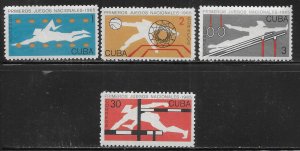 Cuba 980-983 1965 National Games set MNH