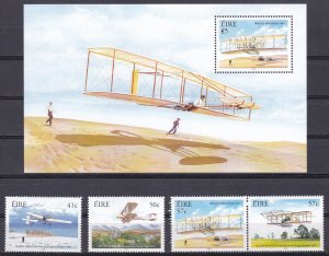 Ireland, Centenary of the Wright Brothers’ First Powered Flight, Planes MNH/2001