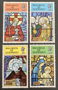 Guernsey 1973 #86-9, Stained Glass Windows, MNH.