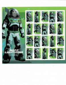 Buzz Lightyear and Beyonfd Forever Postage Sheet