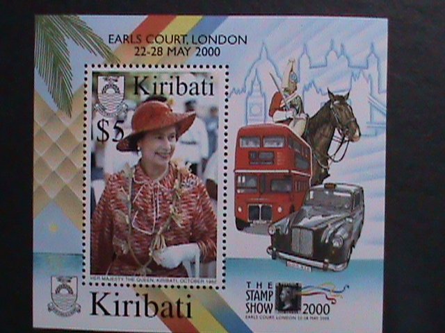 KIRIBATI 2000-REMEMBER ALWAYS-QUEEN ELIZABETH II MNH S/S- EARLS COURT-LONDON