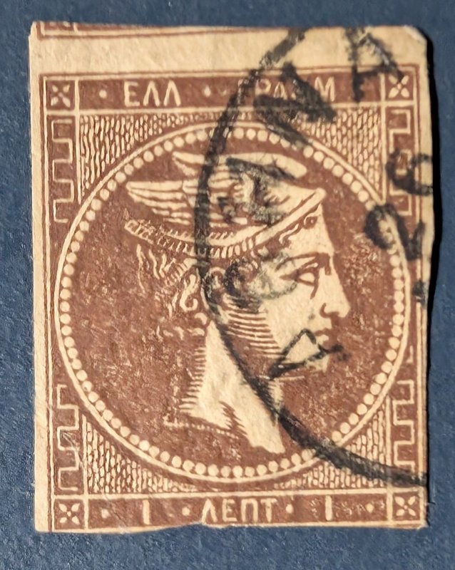 Greece 16, 1862 Hermes, Cat. value - $60.00