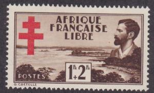 French Equatorial Africa # B9, Brazza & Stanley Pool, LH, 1/3 Cat