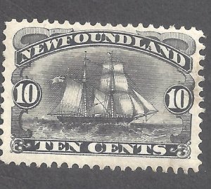 Canada NEWFOUNDLAND # 59 VF MINT NH 10c BLACK SCHOONER BS26927