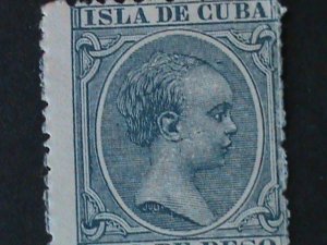 ​CUBA-SC#144 ERROR? KING ALFONSO-MISS PLACE PERF-:MNH VF-LAST ONE 134 YEARS