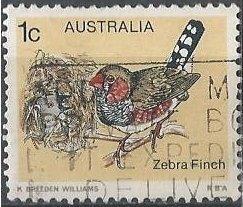 Australia 713 (used) 1c zebra finch