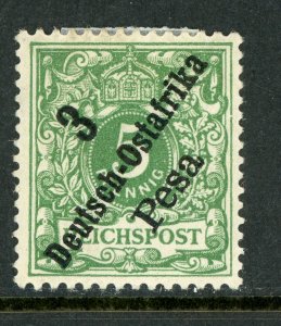East Africa 1896 Germany 3 Pesa/5pfg Green  Sc #7 Mint A333
