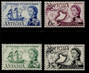 Antigua #195-198 Resettlement of Brbuda Set MVLH