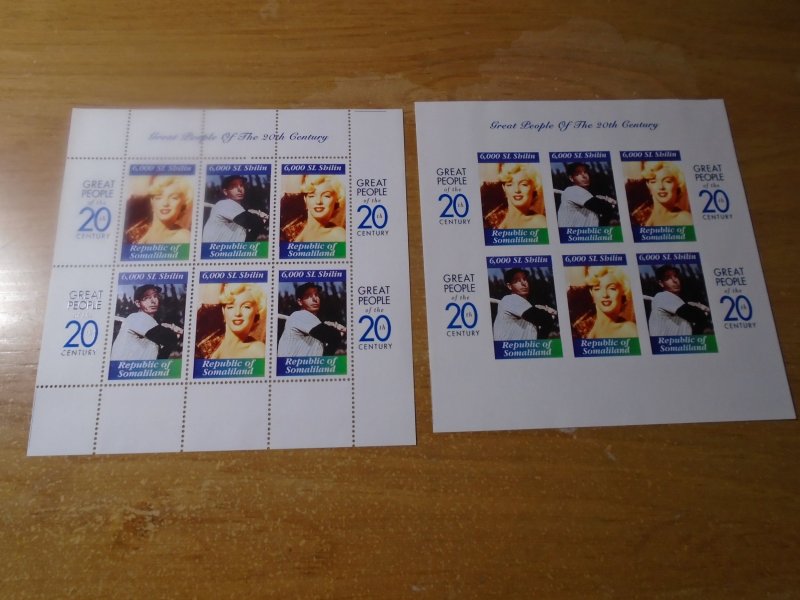 Somalia   MNH  Baseball / Marylin Monroe / Famaous People  Perf & Imperf