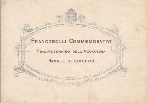 1931 Italy - Kingdom, Livorno Naval Academy, n . 300/302 card and special cance