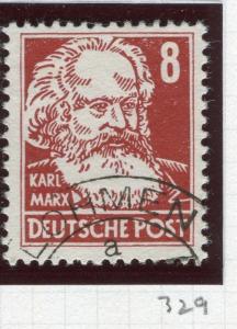 GERMANY;  EAST 1952-53 Politicians Portrait issue fine used 8pf. value
