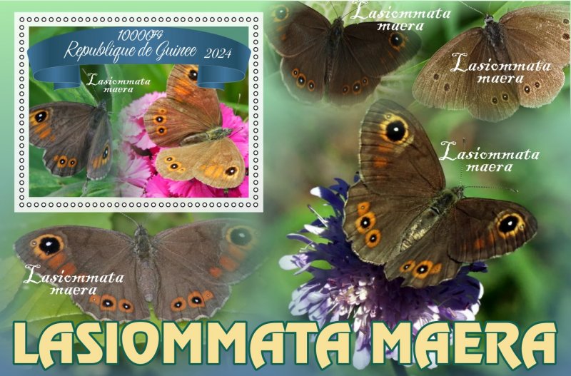 Stamps.Fauna, Butterflies  2024 year 8 sheets perforated