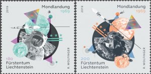 Liechtenstein 2019 MNH Stamps Space 50 Years of First Moon Landing