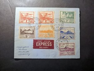 1943 Registered England British Channel Islands Cover Jersey to Guernsey CI