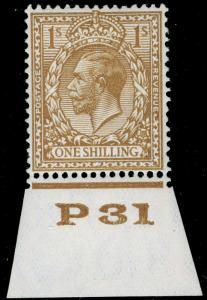 SG429 SPEC N45(1), 1s bistre-brown, VLH MINT. Cat £35. CONTROL P31.