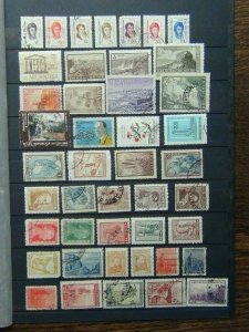 Argentina Middle period range mainly used commemorative issues with better