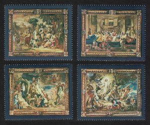 Malta Flemish Tapestries Paintings by Rubens 4v 1978 MNH SG#592-595