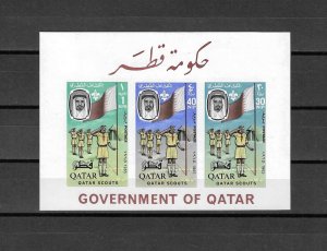 QATAR 1965 SG MS 61a 'IMPERF' Cat £50