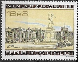 1979 Austria  Heroes Square - Vienna  SC #B344  Mint