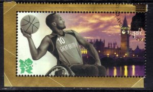 GB 2012 QE2 1st Welcome London Paralympics Basketball Ex Fdc M/S SG 3371 (K11...