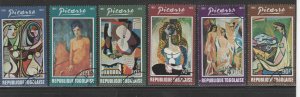 TOGO #868-870, C217-19  1974 PABLO PICASSO PAINTER  MINT VF NH O.G CTO   a