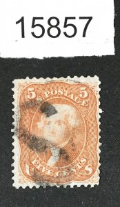 MOMEN: US STAMPS # 75 RED BROWN S  CANCEL $425+ LOT #15857