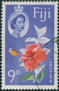 Fiji 1962 SG315 9d Hibiscus QEII FU