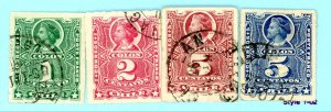 Chile, Scott #25-28, Used