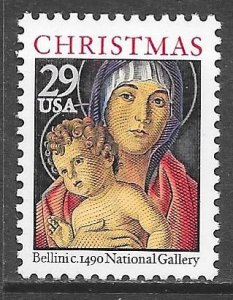 USA 2710: 29c Madonna and Child by Giovanni Bellini, MNH, VF