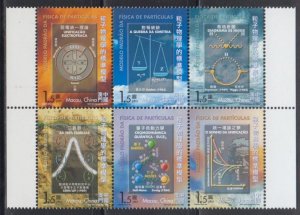 Macau 2002 Particle Physics Stamps Set of 6 MNH [Sale!]