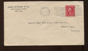 409 Schermack Used on James McCreery & Co NYC Cover MG118