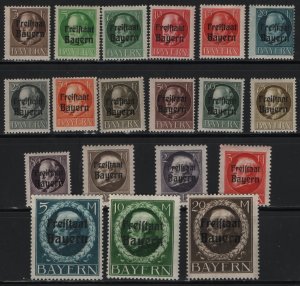 BAVARIA 193-211,  MNH,  SET