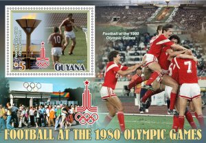 Olympic Games 1980 Football 2024 year, 8 sheets  perforated  NEW